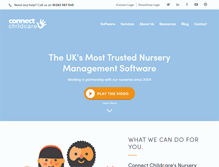 Tablet Screenshot of connectchildcare.com